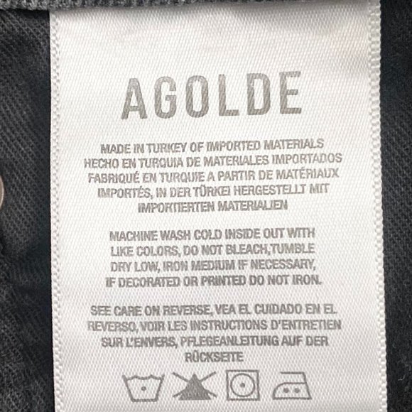 NWT Agolde Nico High Rise Button Fly Jeans in Ceremony - Picture 7 of 8